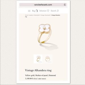 VCA Vintage Alhambra Ring MAKE OFFER